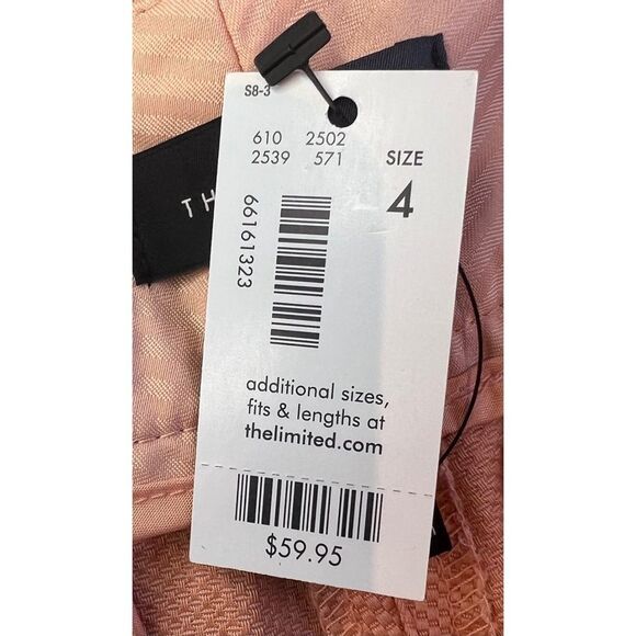 The Limited Tailored Shorts Peach Orange 5’ Inseam NWT Size 4 - Picture 9 of 9